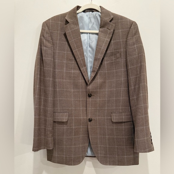 Saks Fifth Avenue Black Label Men’s Silk Blend Slim Fit Blazer approx size 38 - Picture 1 of 9
